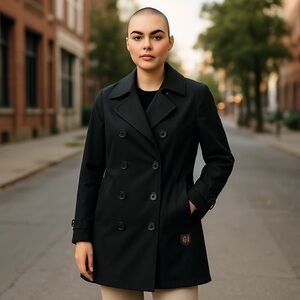 Corazzo Women’s Motorcycle Trench Coat – Size XS